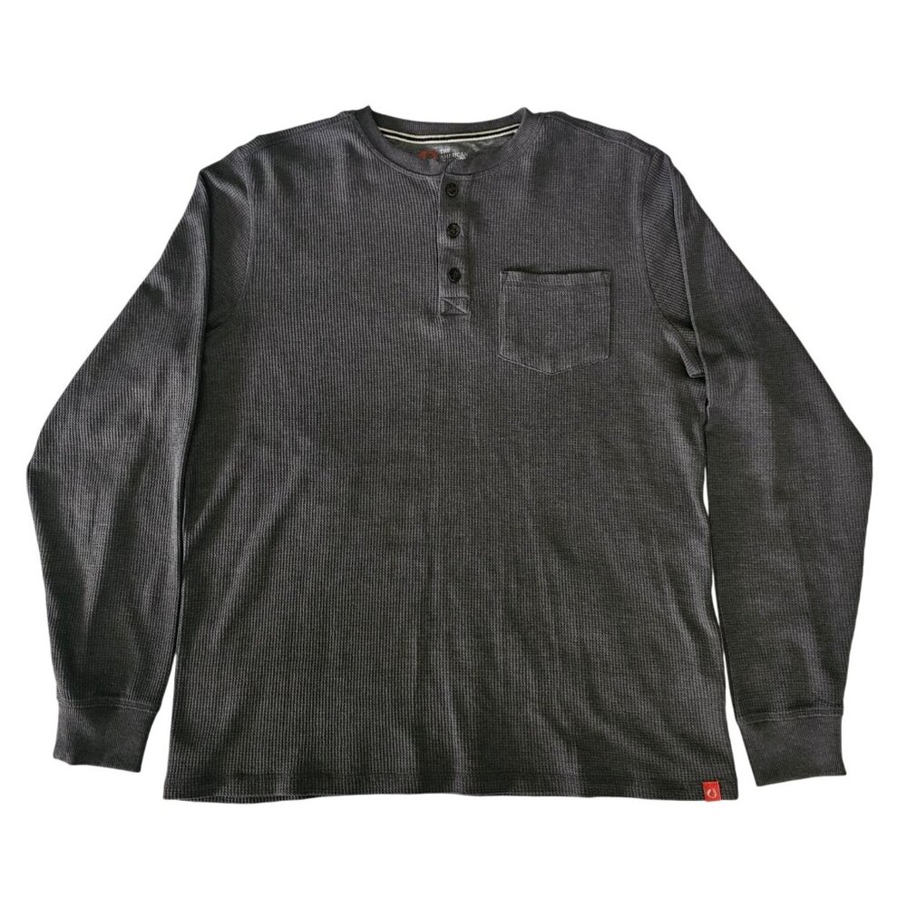 The American Outdoorsman Men's Long-Sleeve Waffle Henley Shirts Size Large - Picture 3 of 10
